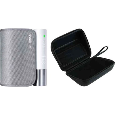 Withings Blood Pressure Monitor Core w Wifi sync, Led screen, ECG sensor, Digital stethoscope (including Travel case for BPM Core) (WPM04-Bundle-All-Int)