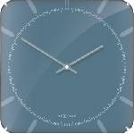 NeXtime Стенен часовник Michael Square Dome син (3172)