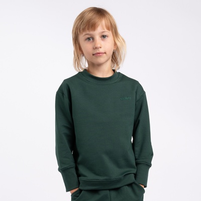 Moniel dětská rostoucí mikina Basic Dark Green