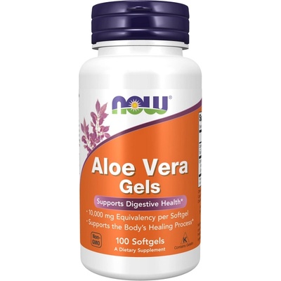 NOW NOW Aloe Vera Gels, 100 Softgels