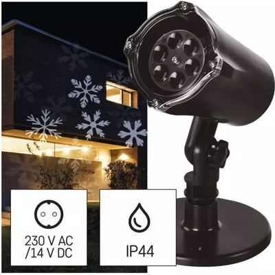 EMOS - dcpc02 - Коледен led прожектор, ip44, снежинки, 230v /zy1936/ (dcp02)