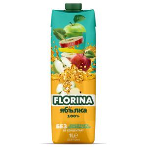 FLORINA сок от ябылка от концентрат 100%