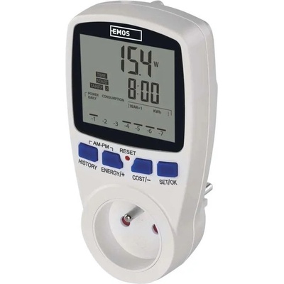Emos P5805 digitálny wattmeter zásuvkový merač výkonu