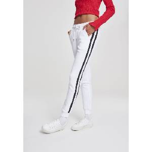 Urban Classics Дамско долнище Urban Classics white/black/white в бял цвятMODEL99 SALE - , размер M