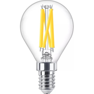 Philips LED žiarovka guľová E14 P45 3,4W = 40W 470lm 2700 teplé vlákno stmievateľné
