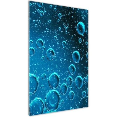 Vertikálny foto obraz sklenený Bubliny nad vodou 50x100 cm