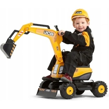 Falk bager JCB žltý s odklopným sedadlom a helmou