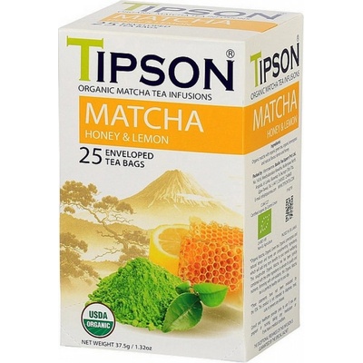 Tipson BIO Matcha Honey & Lemon 25 x 1,5 g