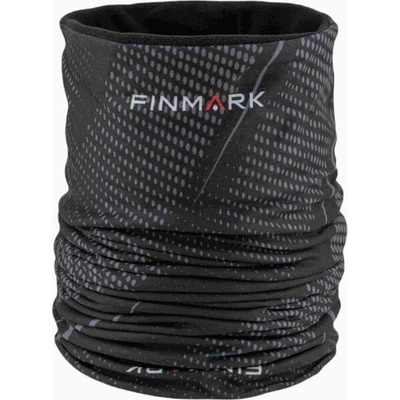 Finmark multifunctional scarf with fleece multifunkční šátek černá