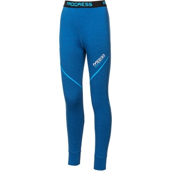 Progress MW SDND dětské dlouhé merino spodky modrý melír