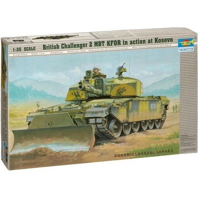 Trumpeter British Challenger 2 MBT KFOR in action at Kosovo 1:35
