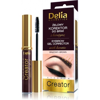 Delia Cosmetics Creator gel na obočí 4v1 Brown 7 ml
