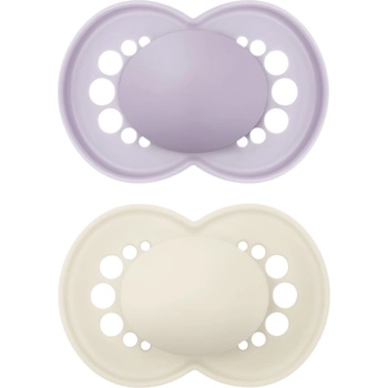MAM Original 16m+ биберон Purple/ Beige 2 бр