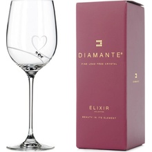 Diamante sklenice na bílé víno Romance s kamínky Swarovski 1KS 330 ml