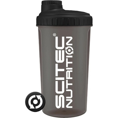 SCITEC NUTRITION Shaker čierny priesvitný 700 ml