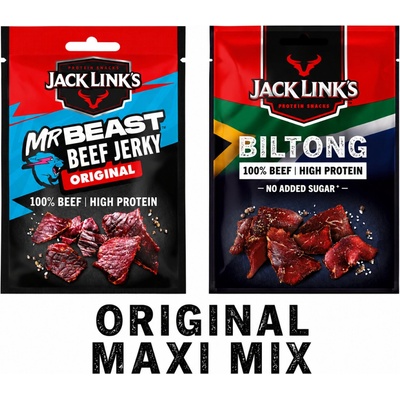 Jack Link's Jerky & Biltong ochutnávkový Maxi mix 6 x 60 g