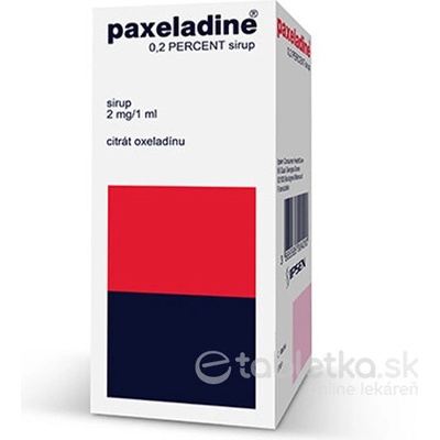 Paxeladine 0,2 PERCENT sirup sir. 1 x 100 ml