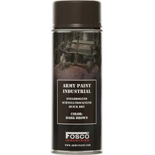 FOSCO Farba ARMY maskovacia v spreji 400 ml TMAVO HNEDÁ (DARK BROWN)