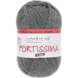 Schoeller + Stahl Fortisima 6-fach 90006-6057 Medium Grey Mottled Плетива прежда (90006-6057)