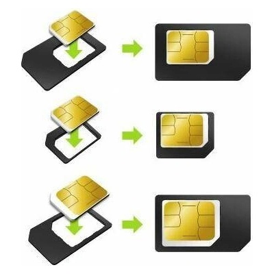 SIM adaptér 3v1 (nano-SIM / micro-SIM / SIM) + Otvírák SIM zásuvky