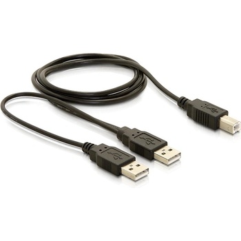 Delock USB 2.0-B USB-A захранване + кабел за захранване/данни