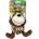 Duvo Plus Zoo Friends - Плюшена играчка за кучета във форма на маймуна, 17Х16Х10 см