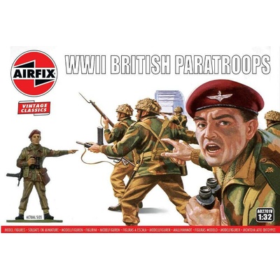 Airfix WWII British Paratroops Classic Kit VINTAGE 1:32