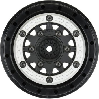 Pro-Line диск 2.2/3.0" Raid bead lock H12/H14 SC сребърно-черен (2)