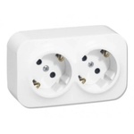 Legrand КОНТАКТ ДВОЕН ШУКО 2Р+Е 16А forix БЯЛ (3414971703957)