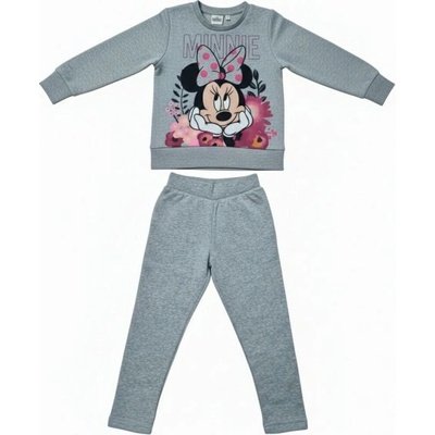 Sun City Dievčenská licenčná tepláková súprava Minnie Mouse Disney šedá