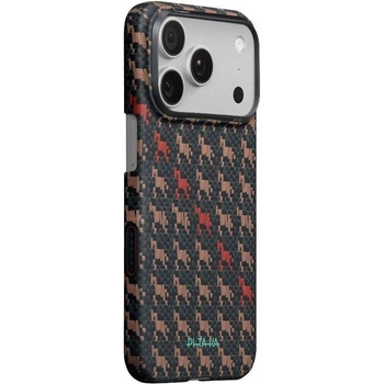 PITAKA Magsafe Калъф за iPhone 17 Pro, Pitaka Edge Happiness Rides Case Ebon Kylin, Черен (HR1707P)