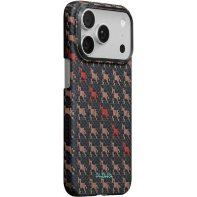 PITAKA Magsafe Калъф за iPhone 17 Pro, Pitaka Edge Happiness Rides Case Ebon Kylin, Черен (HR1707P)