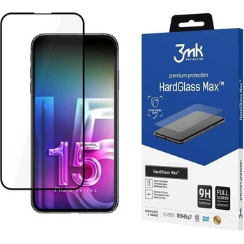 3mk Protection Скрийн протектор от закалено стъкло 3mk HardGlass Max за Apple iPhone 15 Plus (KXG0073677)