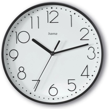 Hama Часовник Hama 185866, стенен, черен (HAMA-185866)
