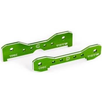 Traxxas заден алуминиев съединител на рамената, зелено анодиран (за Sledge)