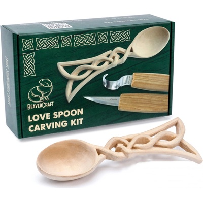 Rezbárska sada BeaverCraft DIY04 pre začiatočníkov Celt Spoon - Keltská lyžička