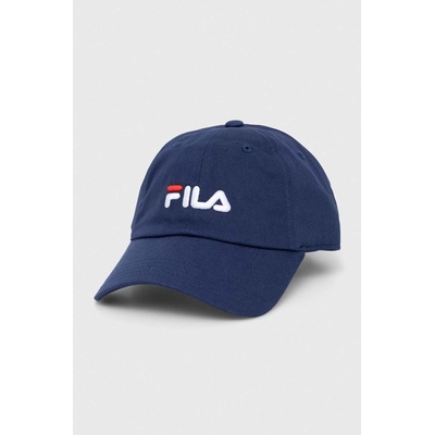 Fila Памучна шапка с козирка Fila Bangil в тъмносиньо с апликация (FCU0070)