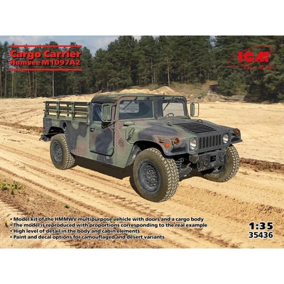 ICM Cargo Carrier Humvee M1097A2 2x camo 35436 1:35