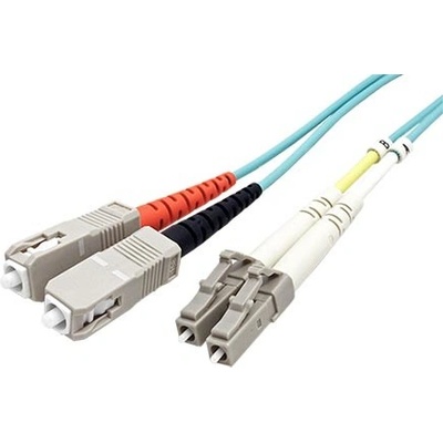 Secomp 21.16.7909 Optický patch, LC-SC 50/125 (multimode), duplex, OM3, LSOH, 7,5m