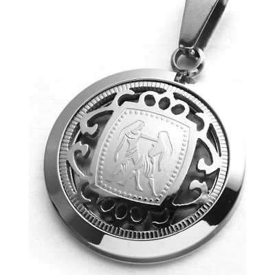 Amparo Miranda Přívěsek se znamením zvěrokruhu 3055 Silver Blíženci