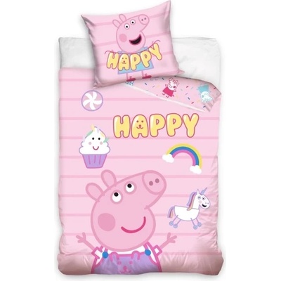 Sonne Детски спален комплект Peppa Pig Happy - 2 части (P1440115)