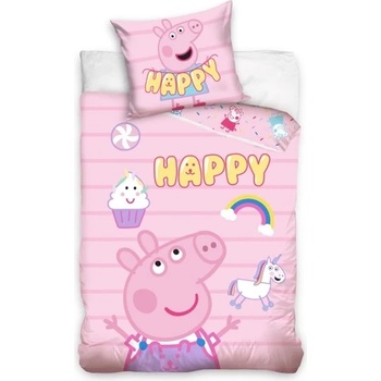 Sonne Детски спален комплект Peppa Pig Happy - 2 части (P1440115)