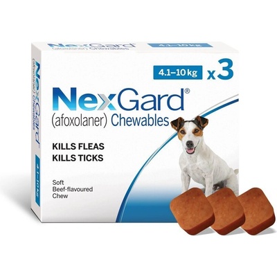 Merial NexGard Нексгард защита от бълхи и кърлежи за кучета от 4 до 10кг. 1 таблетка