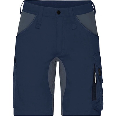 James & Nicholson JN 1811 pánske pracovné elastické kraťasy navy carbon