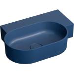 Omnires Lavoar suspendat Omnires Ovo M+ finisaj albastru inchis mat 55.5 cm dreapta (OVO555UWPMB)