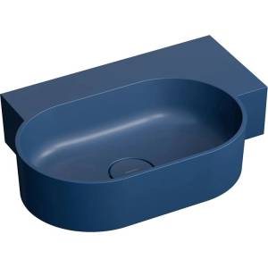 Omnires Lavoar suspendat Omnires Ovo M+ finisaj albastru inchis mat 55.5 cm dreapta (OVO555UWPMB)