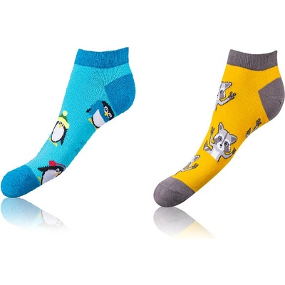 Bellinda CRAZY IN-SHOE SOCKS 2x BE481025 žltá modrá biela