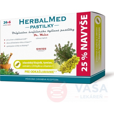 Herbalmed Dr.Weiss šalvia ženšen extrakt 20 bylín a vitamín C 30 ks