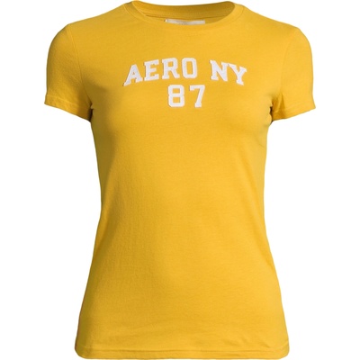 AÉropostale Тениска 'ny 87' жълто, размер m