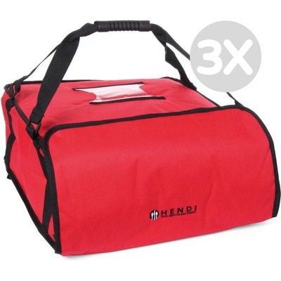 Hendi Zvýhodnený multipack - 3x Taška na pizzu 45 cm - na 4 krabice - 450x450x(H)210 mm